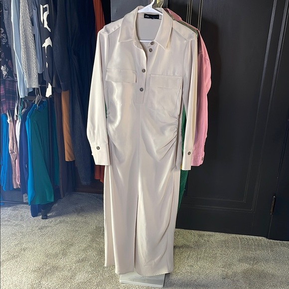 Zara Dresses & Skirts - Zara Cream Dress 9878/072/721